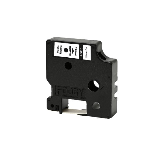 Foogy Dymo D1 Serit Etiket 12 mm x 7 mt Plastik Beyaz