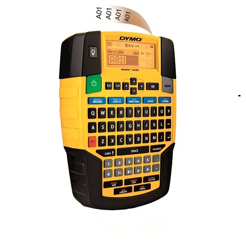 RhinoPRO 4200 Elde Taşınır Endustriyel Etiket Makinesi- 6/9/12/19 mm Rhino şeritlerle RhinoPRO 4200 Elde Taşınır Endustriyel Etiket Makinesi- 6/9/12/19 mm Rhino şeritlerle