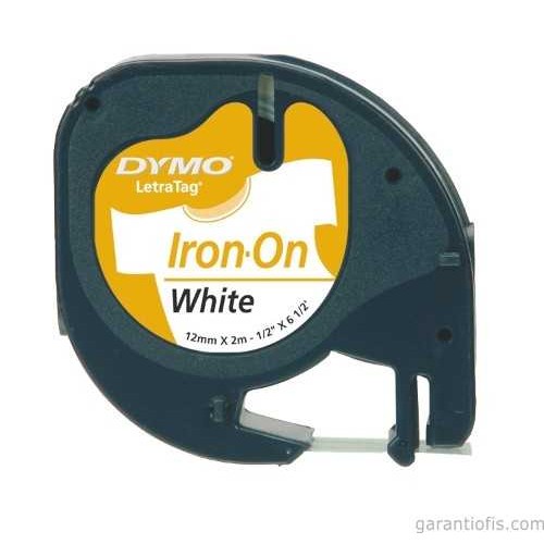 DYMO LetraTag Utu Transfer Şerit ( 12mm x 2 mt ), Beyaz