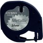 DYMO LetraTag Metalik Şerit ( 12 mm x 4 mt ), Gri (59429)