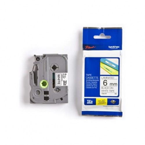 Brother TZ-tape 6mm SARI ÜZERINE SIYAH ESNEK