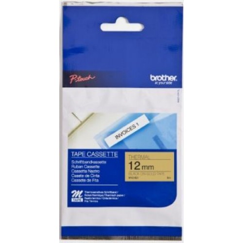 M-tape 12mm ALTIN üzerine siyah