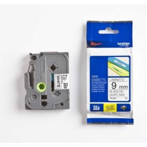 Brother TZ-tape 9mm BEYAZ ÜZERINE MAVI